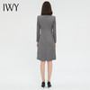 IWY/灰色西装连衣裙女双排扣设计感售楼部前台工作服商务正装Q13326 商品缩略图4