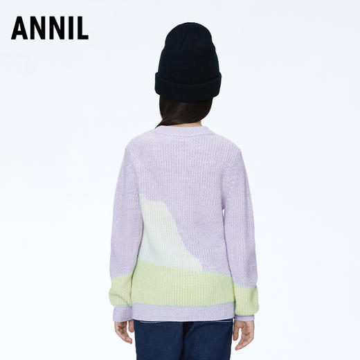 ☆【实体店同款】女童萌趣中领针织衫毛衣2023年冬季新款安奈儿童装AG344738 商品图2