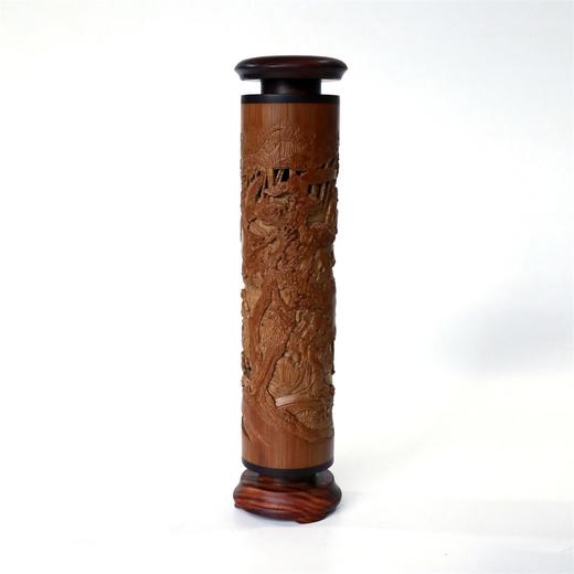 文人雅集°竹雕香筒6.5*26cm 商品图2
