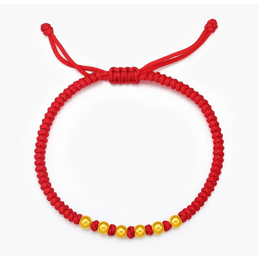 6颗黄金转运珠  硬金手串足金小金珠手绳手链本命年 商品图1