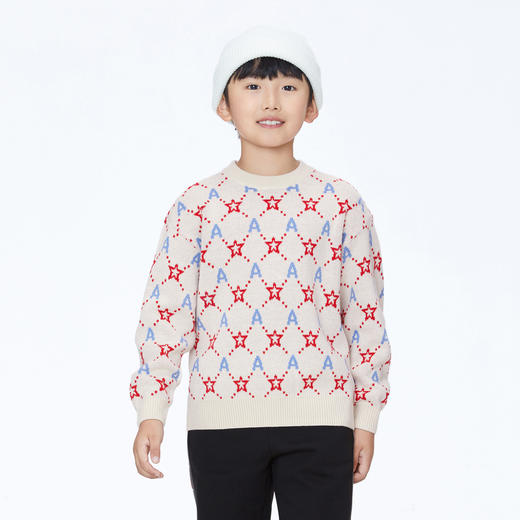 【实体店同款】男女童圆领针织毛衫冬新款安奈儿童装AM344723 商品图0