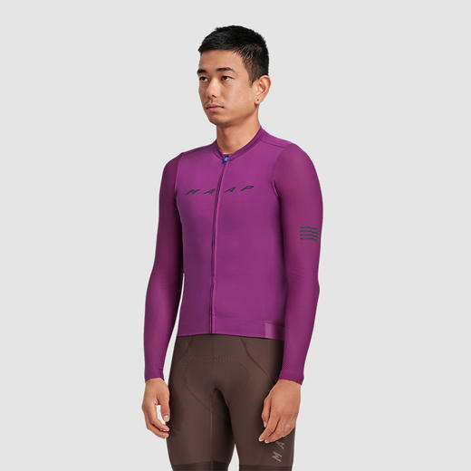 MAAP 男士 Evade Pro Base LS Jersey Violet 长袖骑行服 商品图0