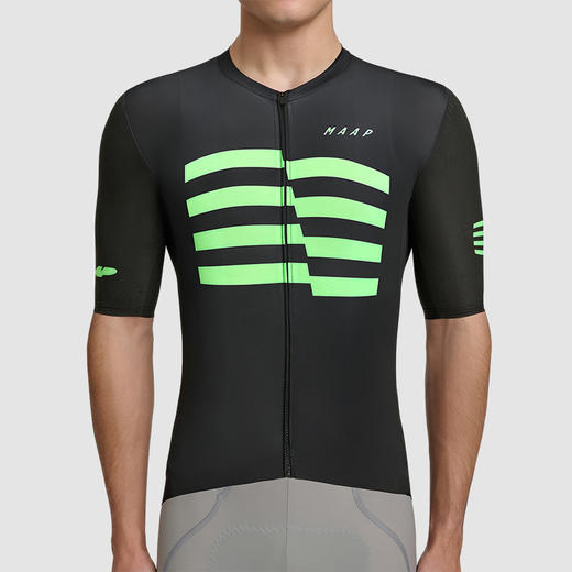MAAP 男士 Sphere Pro Hex Jersey Black 短袖骑行服 商品图2
