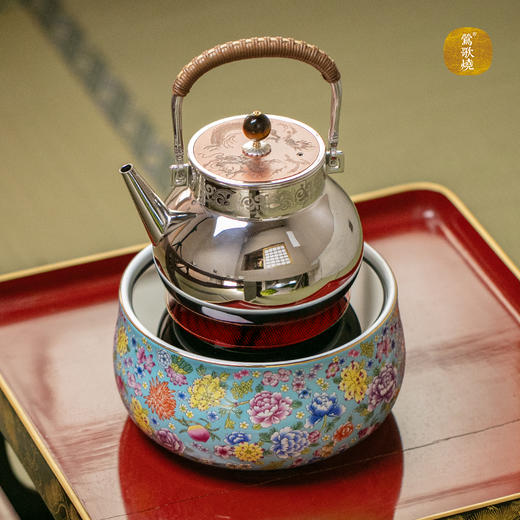 【莺歌烧旗舰店】万花竟春系列电陶炉 商品图0
