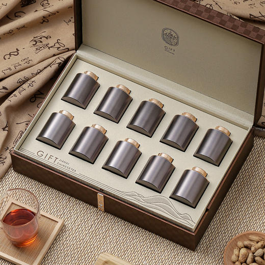 见喜皮盒【钛合金10小罐•咖】130元一套 /一件12套 商品图5