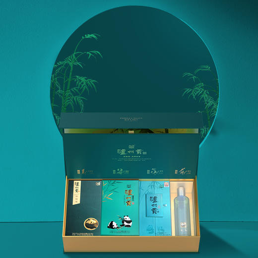 【酒厂直营】52度 泸州贡熊猫酒礼盒套装 500ml*4 泸州老窖官方旗舰店 商品图2