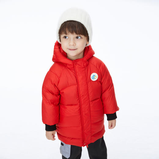【御寒-5~5℃】男童中长款羽绒服冬外套安奈儿童装实体店同款XB345667 商品图0