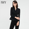IWY/高端黑色西装套装女新款气质商务公务员面试正装售楼部工作服C13315+P13315 商品缩略图3