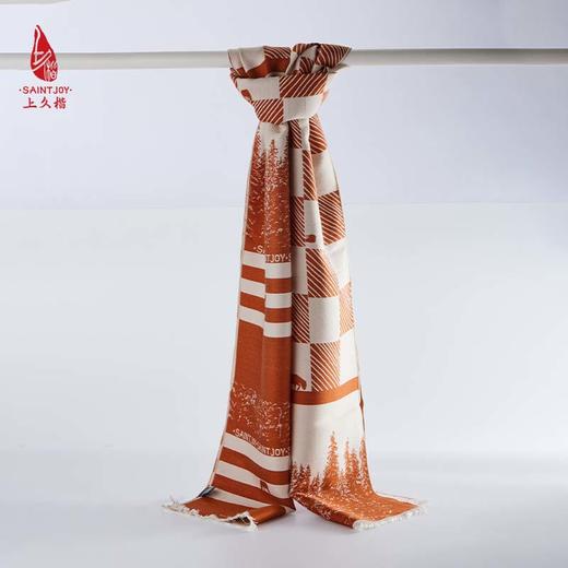 SAINTJOY/上久楷 丝毛围巾  丝毛长巾  喀纳斯雪景 CJS23019 商品图1