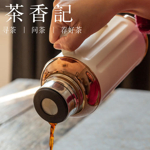 茶香记 金银时代小钢炮mini纯银内胆壶 保温壶 智能温显 便携易带 商品图3