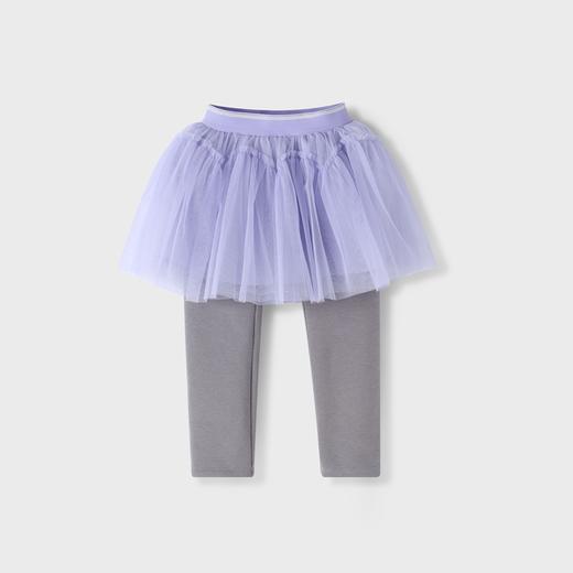 ☆【实体店同款】女童假两件加厚加绒全腰针织裙裤2023年冬季新款安奈儿童装XG346804 商品图3