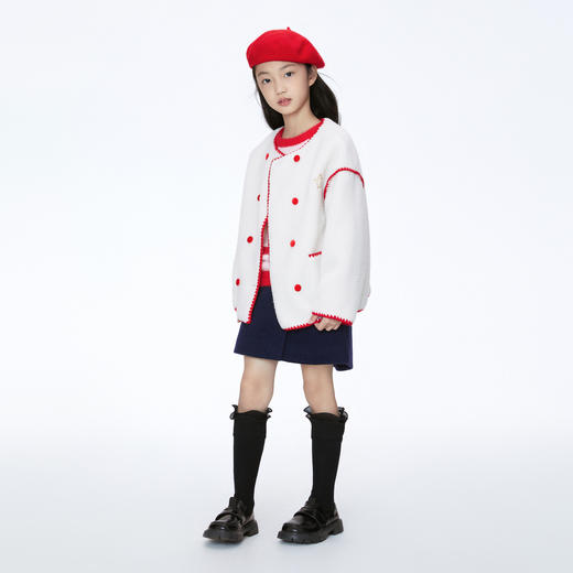 【实体店同款】女童毛呢外套冬新款安奈儿童装AG345619 商品图4