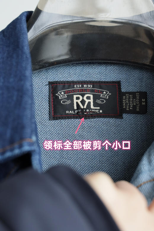 尺码偏大 R.R.L 美式复古14oz 水洗西部牛仔衬衫外套 WT666 商品图2