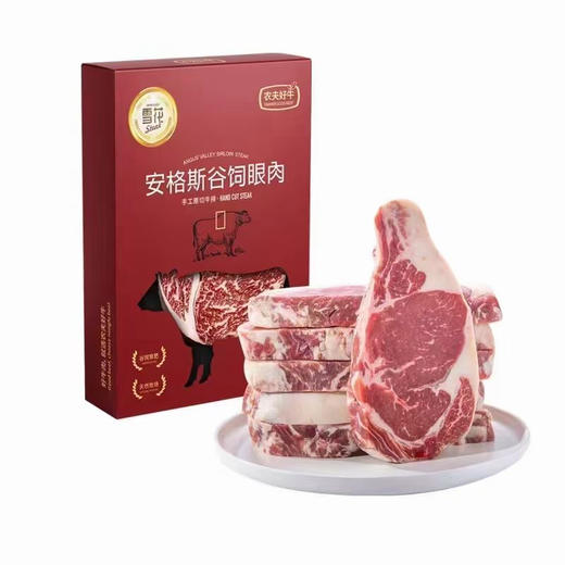 农夫好牛整切牛排5片，进口原肉微腌家庭装，西冷牛排，送黄油黑胡椒汁刀叉🍴。100g*5 商品图12