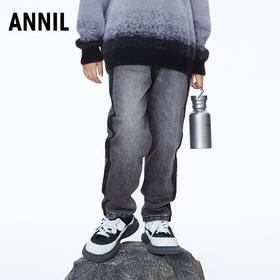 【实体店同款】男童全腰牛仔棉裤2023年冬季新款安奈儿童装AB346747