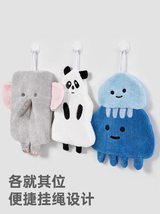 三利擦手巾挂式吸水速干卡通可爱加厚方巾小毛巾儿童卫生间抹手布 商品图4