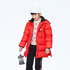 【御寒-5~5℃】男童长款羽绒服冬外套安奈儿童装实体店同款AB345584