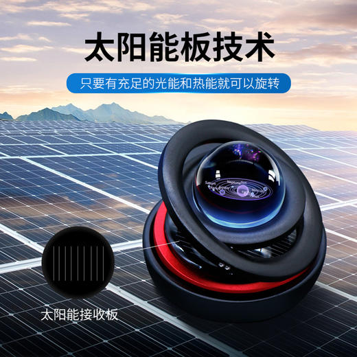 星系旋转水晶球太阳能香薰 商品图2