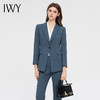 IWY/气质雾霾蓝西装套装女时尚干练总裁正装秋冬长袖商务工作服C13318+P13318 商品缩略图3