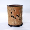 镂雕西园雅集°竹雕笔筒13x16.5cm 商品缩略图4