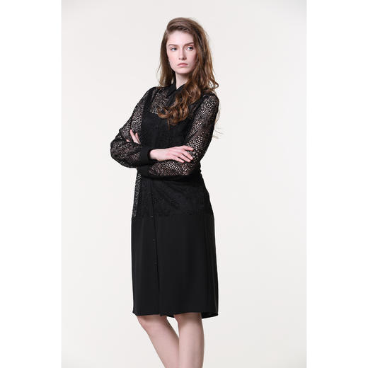 【伯妮斯茵】161F208--黑色衬衣--鲜花盛开的花园1--《生命之美-梵高的花园》 商品图2