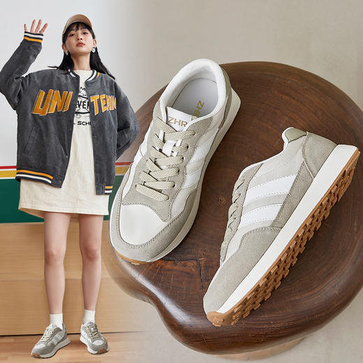 ZHR运动鞋女2023新款秋冬百搭休闲跑步鞋爆款复古女鞋休闲鞋女 商品图4