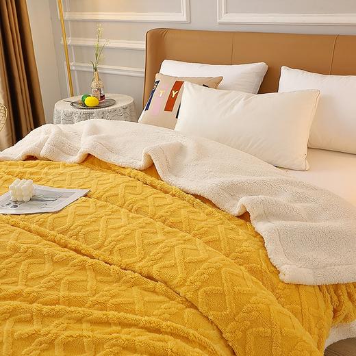 啄木鸟(PLOVER)塔棉绒加厚毛毯-桔黄色ZMN-RT003 商品图4