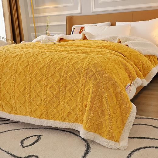 啄木鸟(PLOVER)塔棉绒加厚毛毯-桔黄色ZMN-RT003 商品图5
