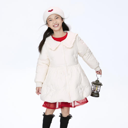 【御寒-5~5℃】女童中长款羽绒服冬外套安奈儿童装实体店同款AG345621 商品图1