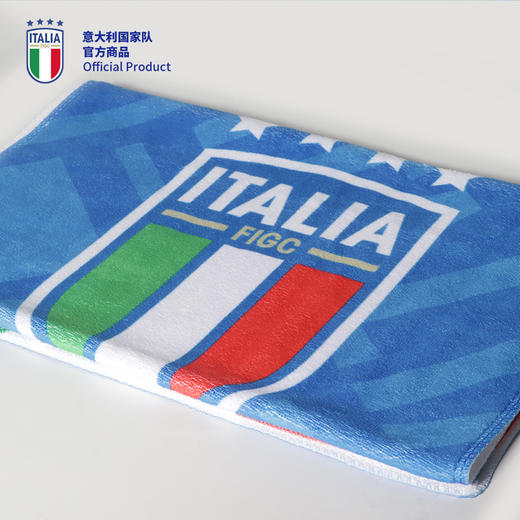 意大利国家队官方商品 | 运动健身吸汗柔软队徽球迷经典速干毛巾 商品图1