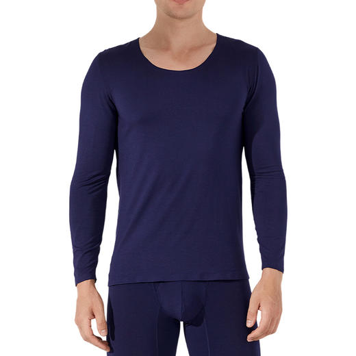 特价 洁丽雅男士保暖套装莫代尔保暖内衣轻薄舒适圆领内衣男秋衣秋裤 商品图5