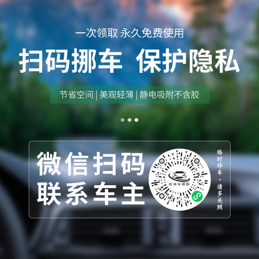 虚拟电话牌/临时停车挪车码 商品图0