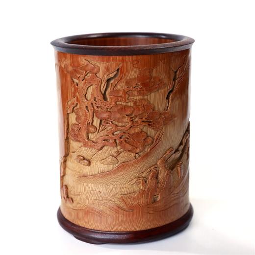 赤壁泛舟°竹笔筒11.5*15cm 商品图1