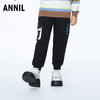 ☆【实体店同款】男童时尚潮酷加绒全腰针织长裤2023年冬季新款安奈儿童装AB346741 商品缩略图1