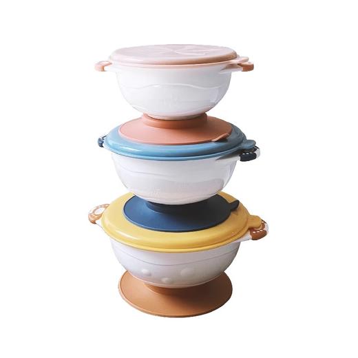 澳培吸盘碗宝宝餐具宝宝碗强力吸盘辅食碗婴儿学吃饭硅胶饭碗套装 商品图4