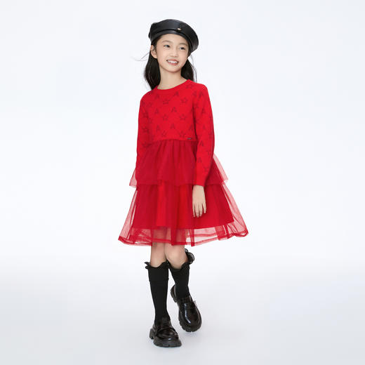 【实体店同款】女童长袖连衣裙冬新款安奈儿童装AG343781 商品图4