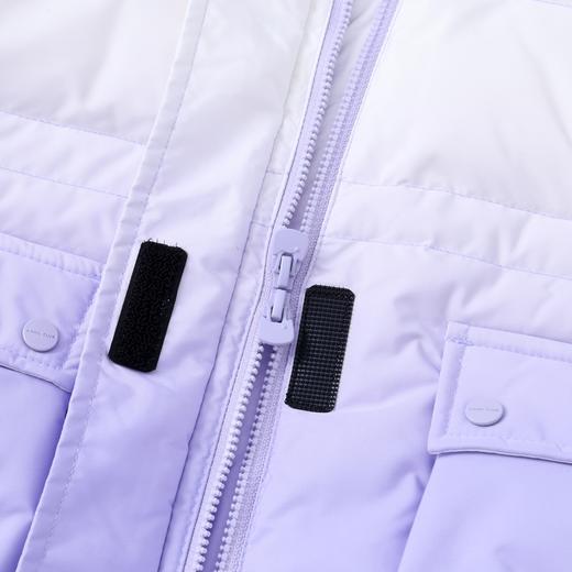 ☆【实体店同款】女童渐变防风防水防油80%鹅绒中长款羽绒服收腰派克服版型2023年冬季新款安奈儿童装XG345642 商品图8