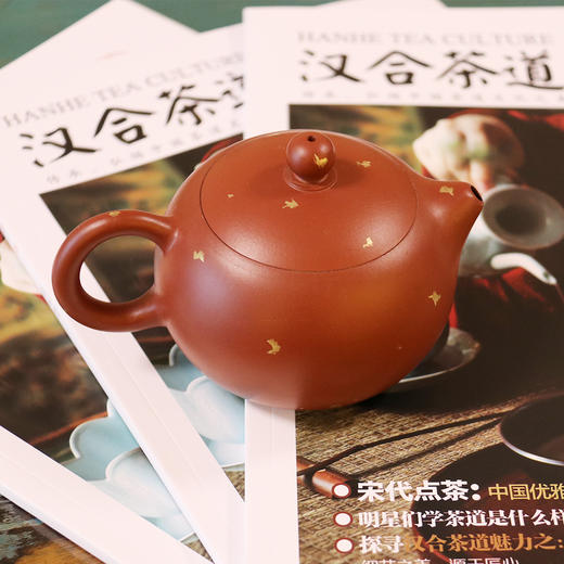 手工紫砂壶 宜兴 洒金西施壶 朱泥 220ML 商品图0