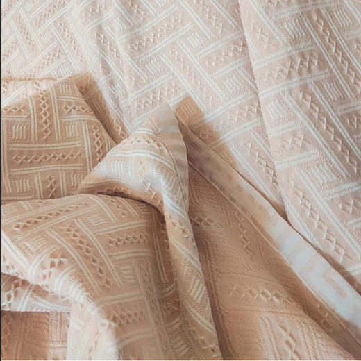 【特价】大提花玲珑盖毯 棕色 商品图2