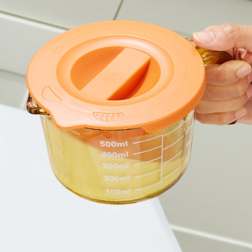 康宁VISIONS烘焙玻璃带刻度耐热玻璃量杯热奶500ml量杯（带盖） 商品图8