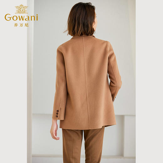 【羊绒】乔万尼羊毛大衣女新款品牌小个子短款羊绒西装版ET4B901 商品图4