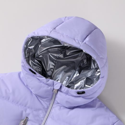 【御寒-5~5℃】女童潮酷三防中长款羽绒服外套85%鸭绒安奈儿童装实体店同款AG345610 商品图4