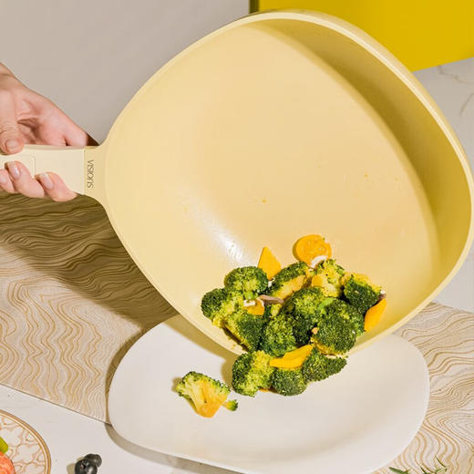 康宁艺术家生活锅具套装/鹊有喜柿炒锅/炒锅/不粘锅 鹊有喜柿炒锅 商品图3