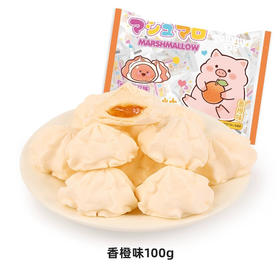 糖米小猪牛奶麦芽夹心棉花糖90g