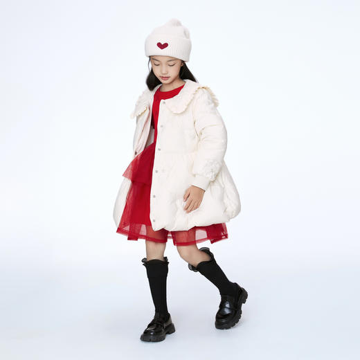【御寒-5~5℃】女童中长款羽绒服冬外套安奈儿童装实体店同款AG345621 商品图4