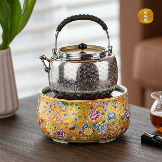 【莺歌烧旗舰店】万花竟春系列电陶炉 商品图2