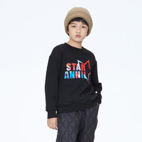 【实体店同款】男童圆领夹棉卫衣冬新款安奈儿童装AB341749