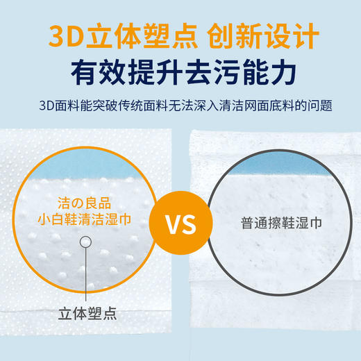 新年好物！ ！【焕然一新！一擦即净】免水洗小白鞋湿巾清洗擦鞋湿巾，白鞋清洗剂运动鞋洗鞋清洁湿巾，轻松去污 温和成分 商品图1