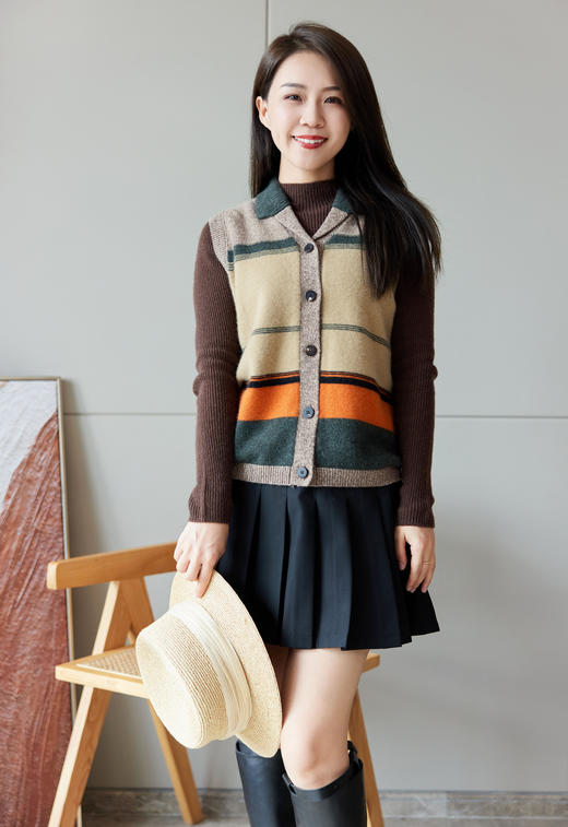 罗纹显瘦修身羊绒衫（一口价） 商品图5