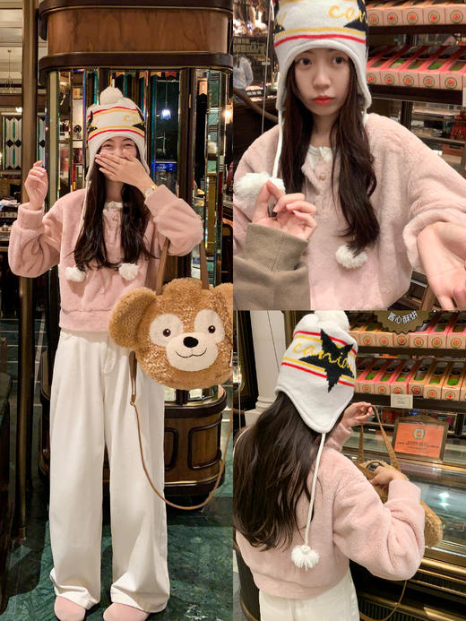 <曾小咸推荐>  粉色毛毛上衣 商品图4